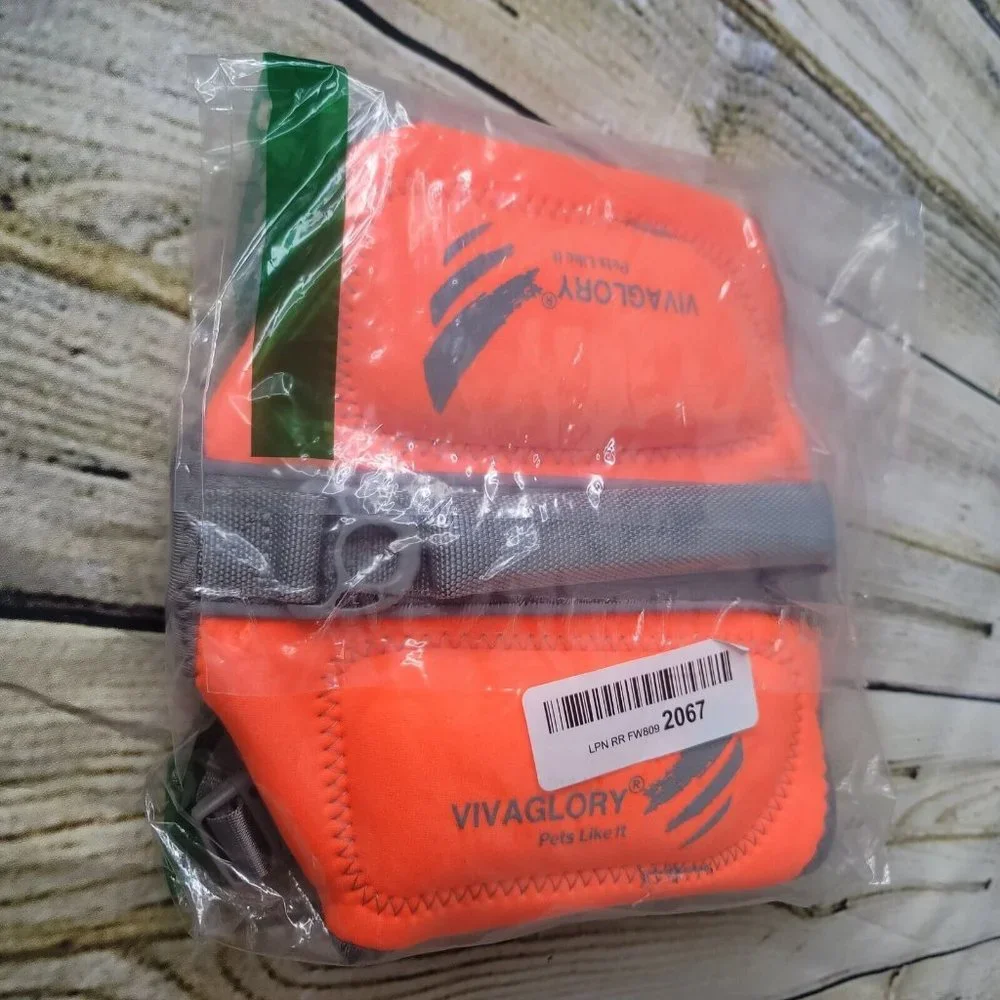 XSmall Neoprene Sports Style Dog Life Jacket Snug & Safer Dog Life Vest Orange